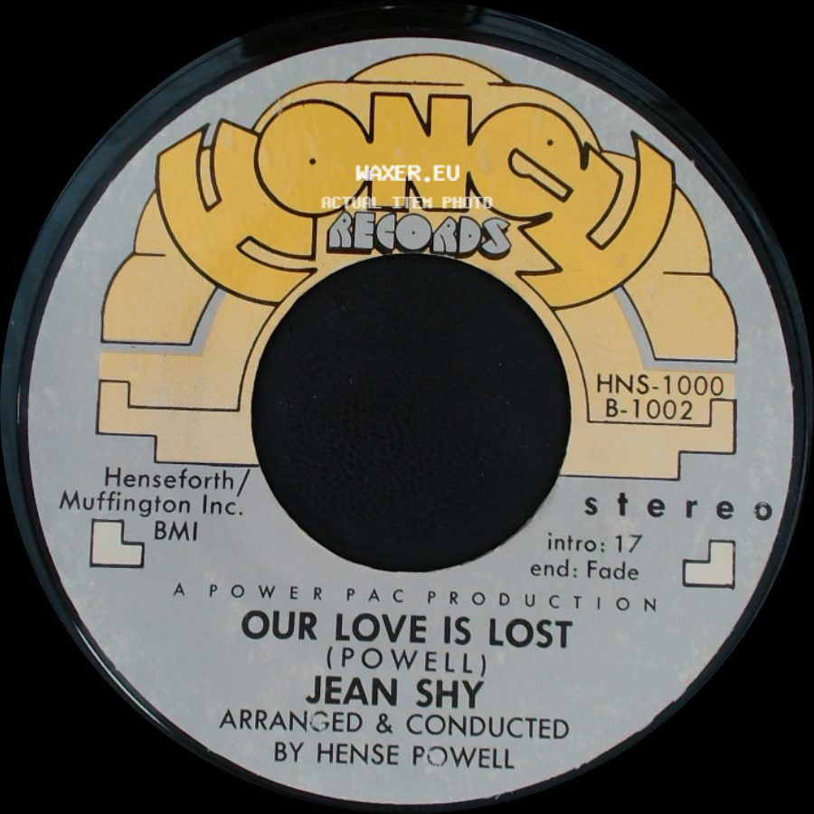 Jean Shy - Don't Touch Me / Our Love Is Lost side B
