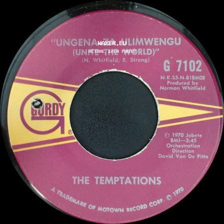 The Temptations - Hum Along And Dance / Ungena Za Ulimwengu (Unite The World) side B