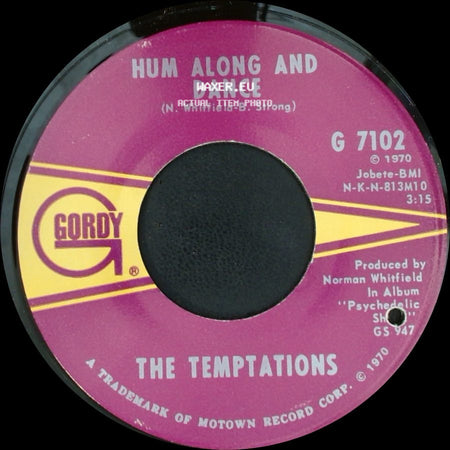 The Temptations - Ungena Za Ulimwengu (Unite The World) / Hum Along And Dance side B