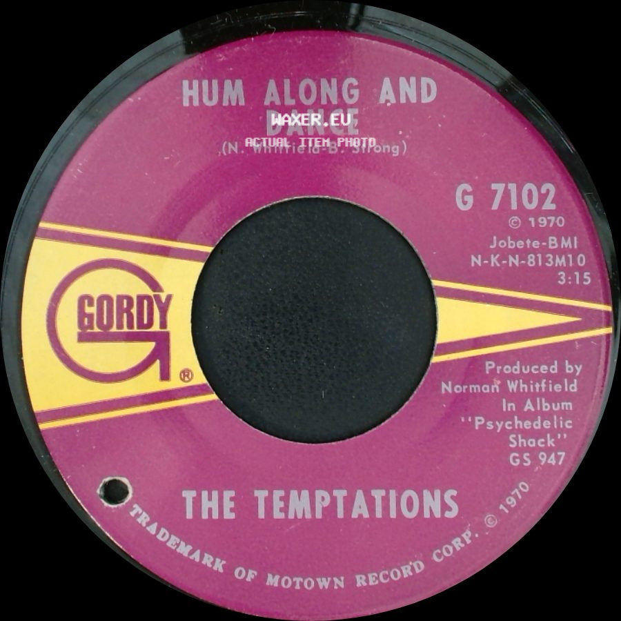 The Temptations - Ungena Za Ulimwengu (Unite The World) / Hum Along And Dance side B