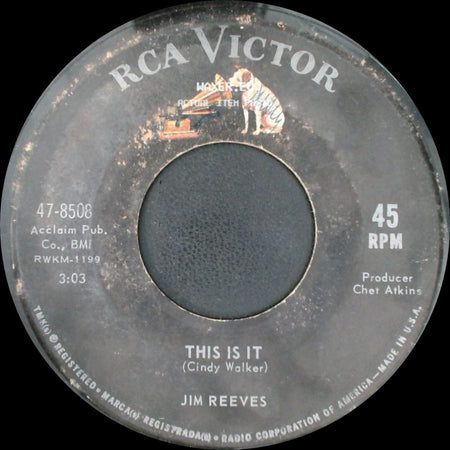 Jim Reeves - There's That Smile Again / This Is It side B