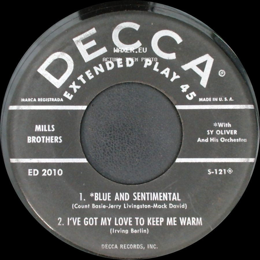 Mills Brothers - 1. Lazy River / 2. I'm Afraid To Love You / Blue And Sentimental / I've Got My Love To Keep Me Warm side B