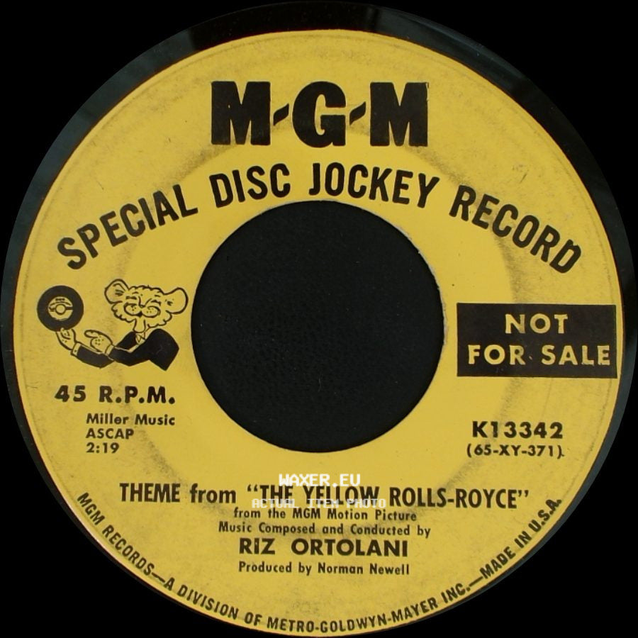 Riz Ortolani - Theme From "The Yellow Rolls-Royce" / Mae side A