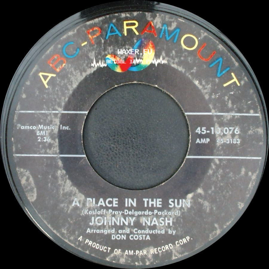 Johnny Nash - A Place In The Sun / Goodbye side A