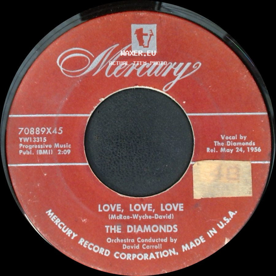 The Diamonds - Love, Love, Love / Ev'ry Night About This Time side A