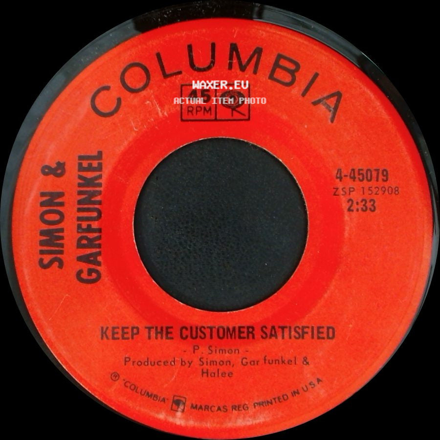Simon & Garfunkel - Keep The Customer Satisfied / Bridge Over Troubled Water side A