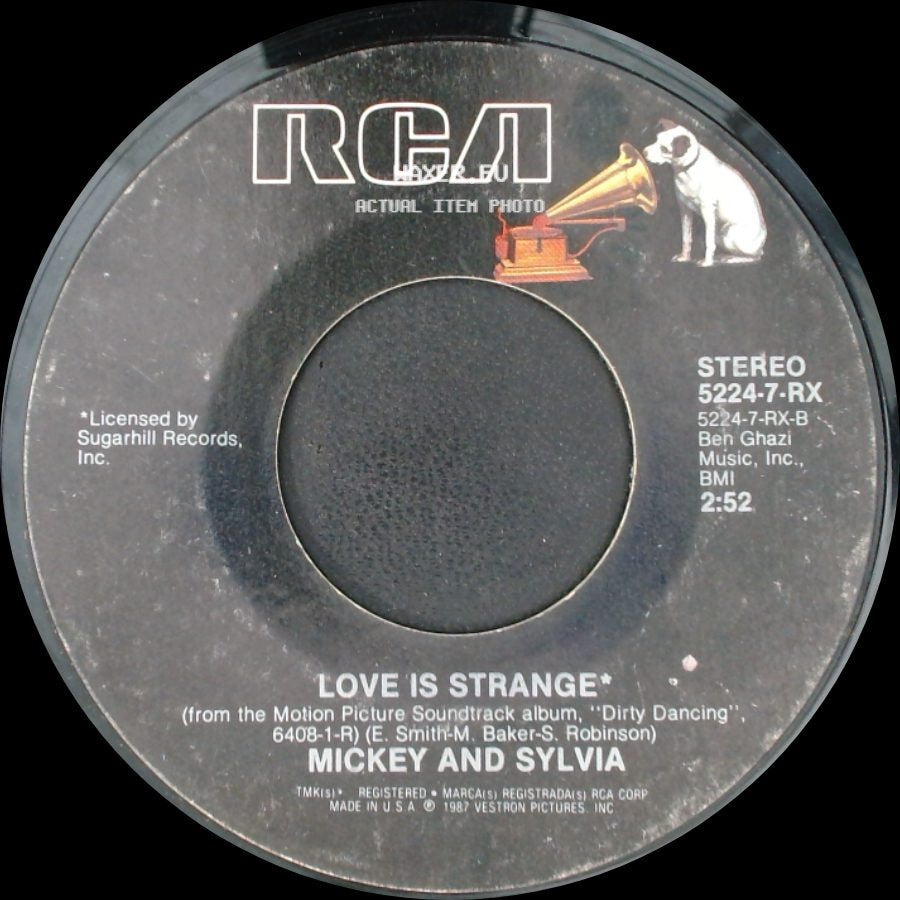 Bill Medley And Jennifer Warnes / Mickey And Sylvia - (I've Had) The Time Of My Life (Love Theme From "Dirty Dancing") / Love Is Strange side B