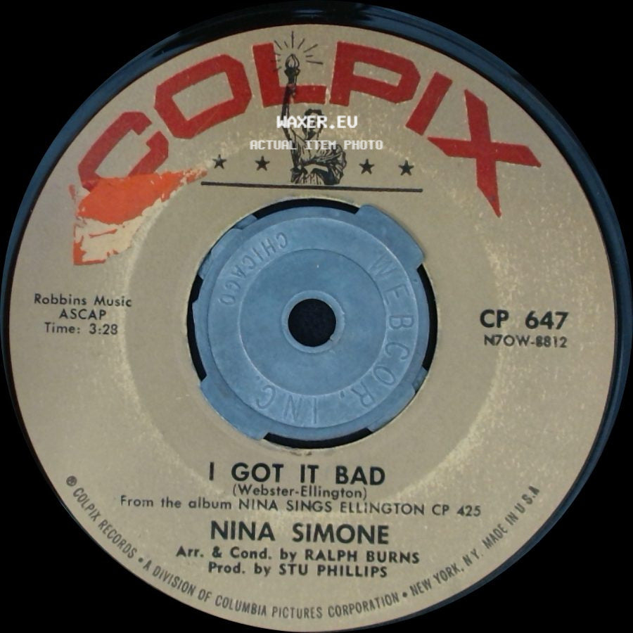 Nina Simone - I Got It Bad / I Want A Little Sugar In My Bowl side A