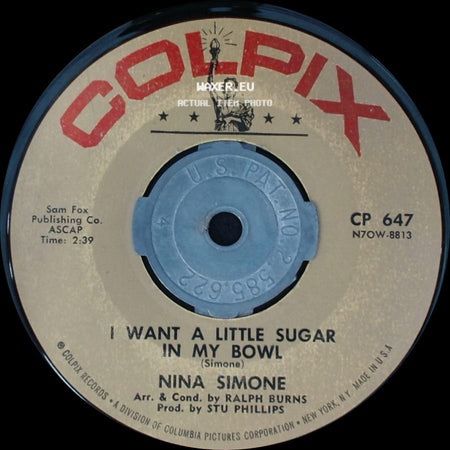 Nina Simone - I Got It Bad / I Want A Little Sugar In My Bowl side B