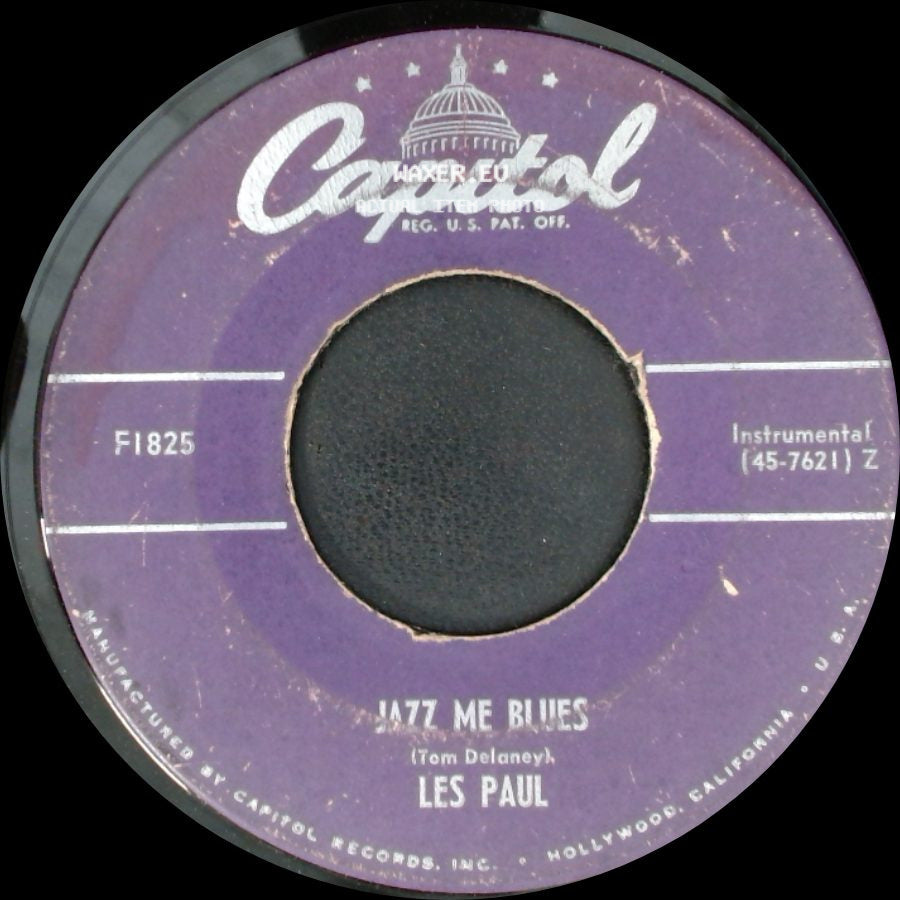 Les Paul And Mary Ford / Les Paul - Just One More Chance / Jazz Me Blues side B