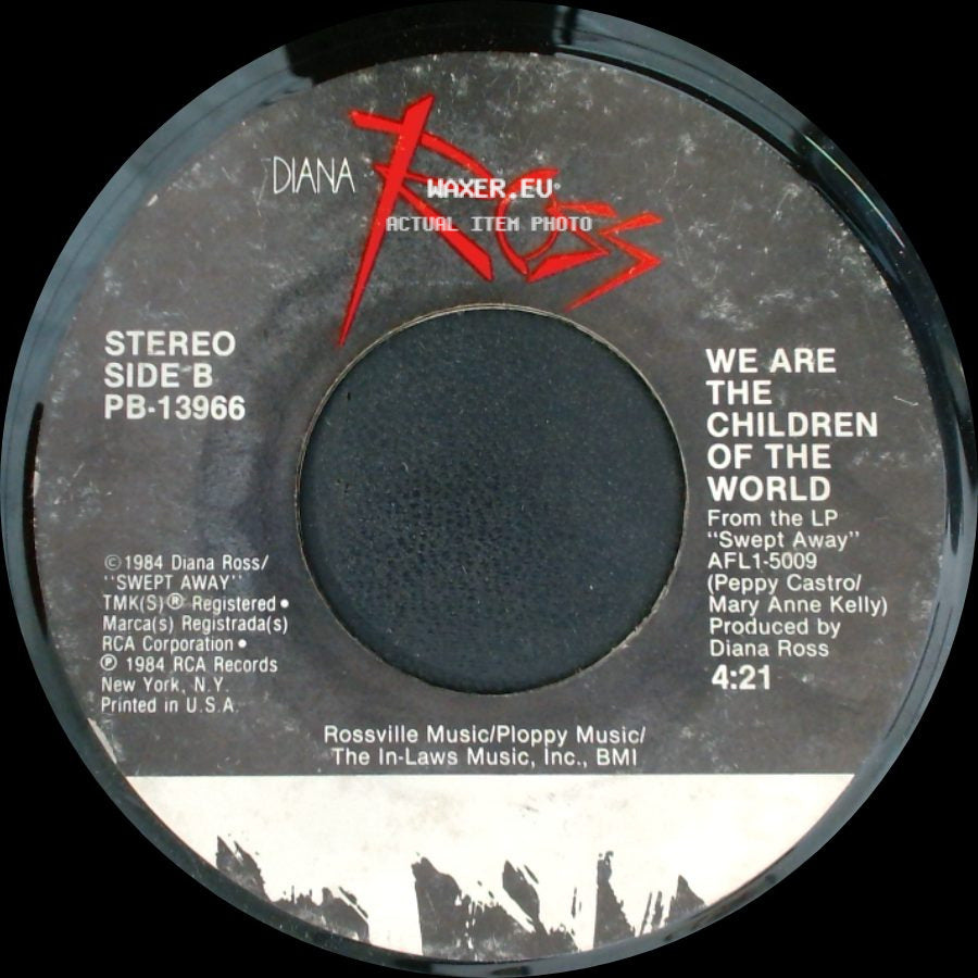 Diana Ross - Missing You / We Are The Children Of The World side B