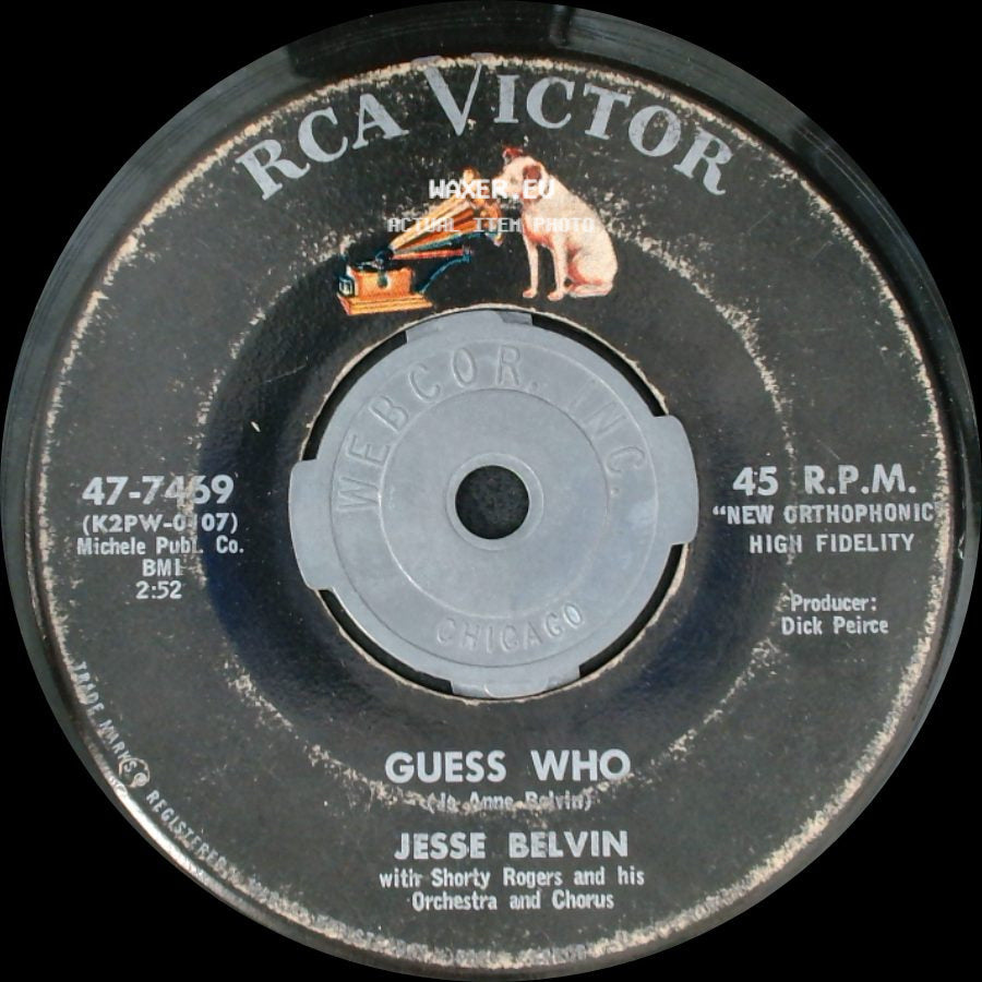 Jesse Belvin - Guess Who / My Girl Is Just Enough Woman For Me side A