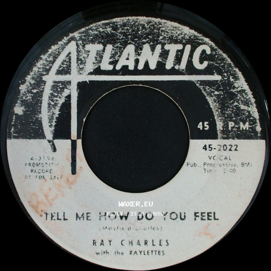 Ray Charles With The Raylettes - Tell Me How Do You Feel / That's Enough side A