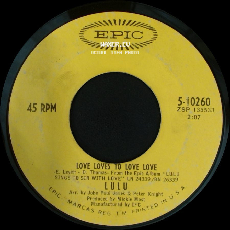 Lulu - Love Loves To Love Love / Best Of Both Worlds side A