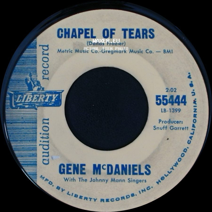 Gene Mcdaniels - Chapel Of Tears / Funny side A