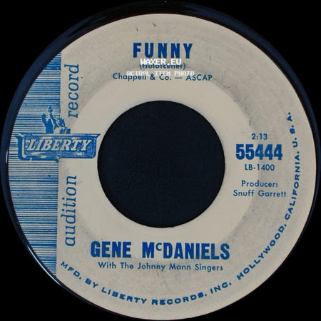 Gene Mcdaniels - Chapel Of Tears / Funny side B