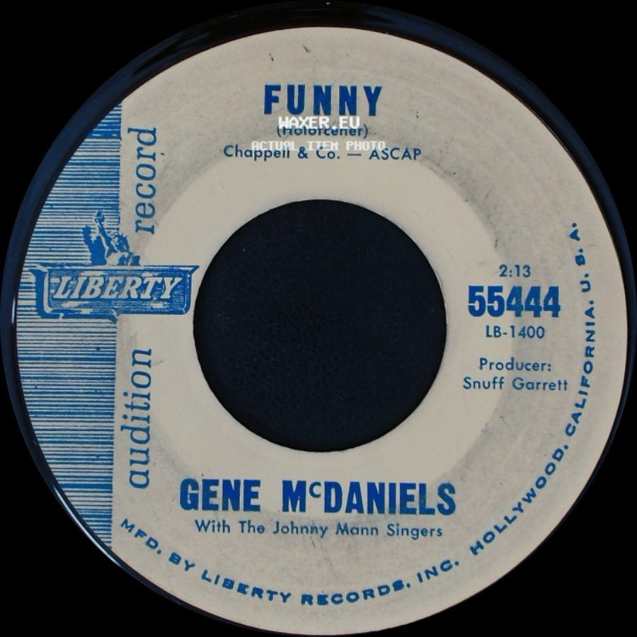 Gene Mcdaniels - Chapel Of Tears / Funny side B