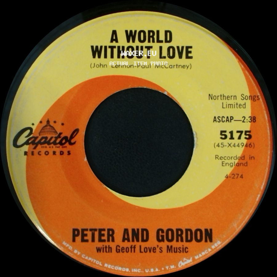 Peter And Gordon - A World Without Love / If I Were You side A