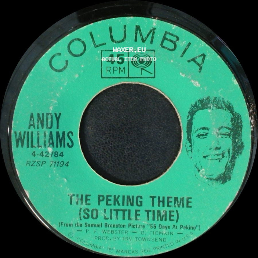 Andy Williams - Hopeless / The Peking Theme (So Little Time) side B