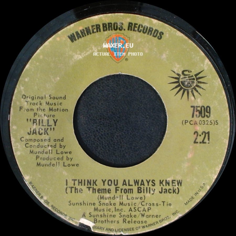 Coven - I Think You Always Knew (The Theme From Billy Jack) / One Tin Soldier, The Legend Of Billy Jack side A