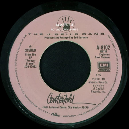 The J. Geils Band - Centerfold / Rage In The Cage side A