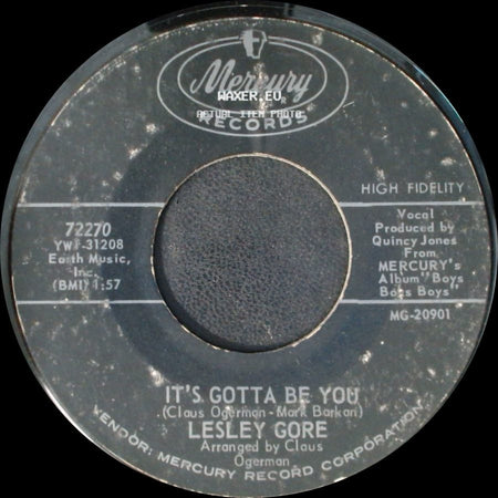 Lesley Gore - I Don't Wanna Be A Loser / It's Gotta Be You side B