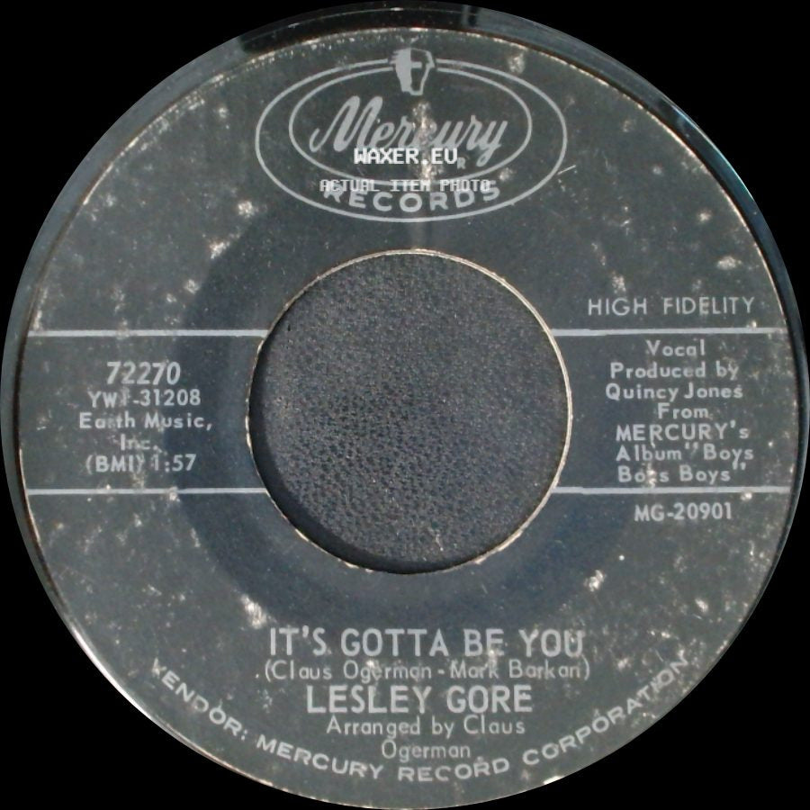 Lesley Gore - I Don't Wanna Be A Loser / It's Gotta Be You side B