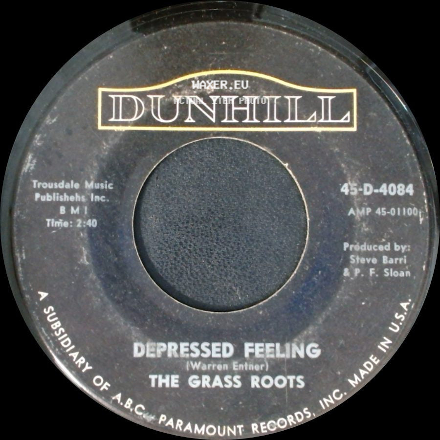 The Grass Roots - Depressed Feeling / Let's Live For Today side A