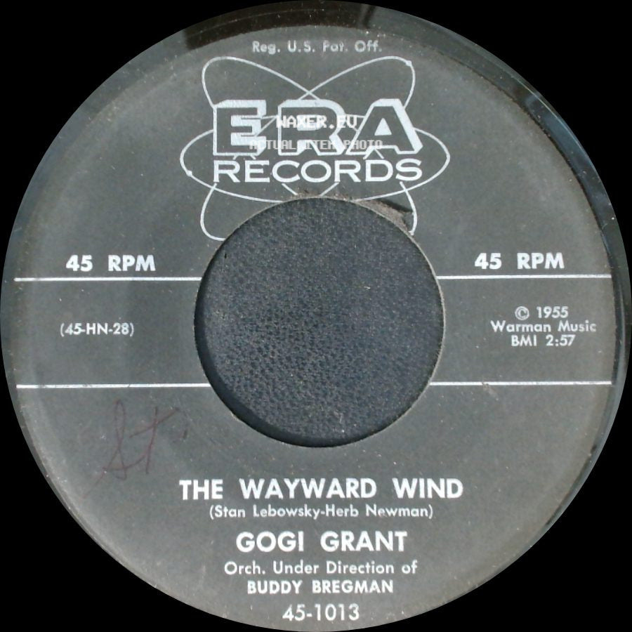 Gogi Grant - The Wayward Wind / No More Than Forever side A