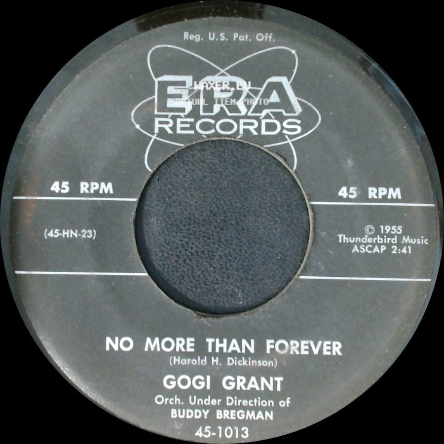 Gogi Grant - The Wayward Wind / No More Than Forever side B