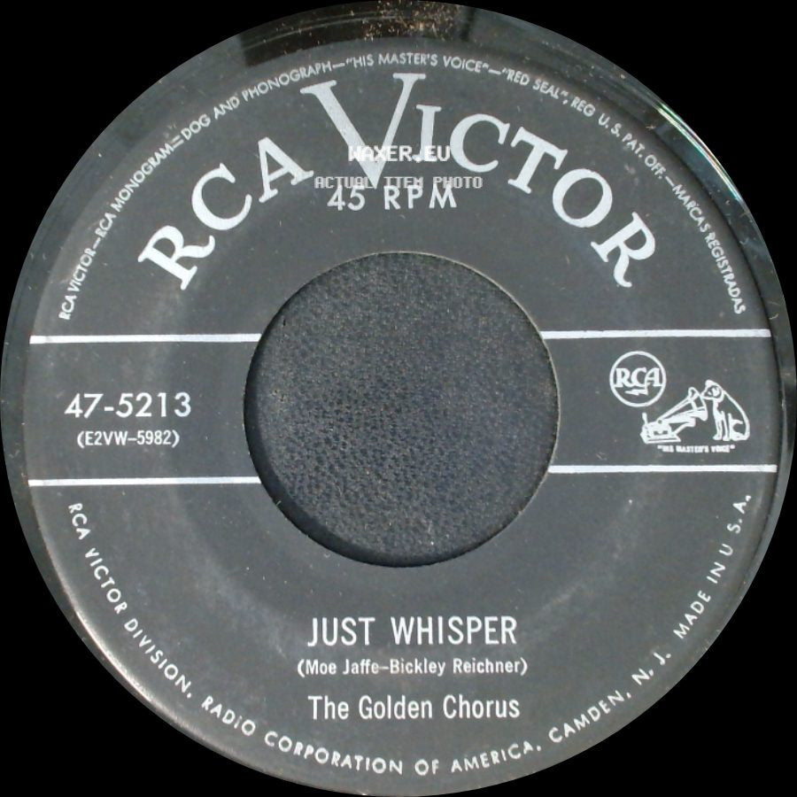 The Golden Chorus - Just For Today / Just Whisper side B