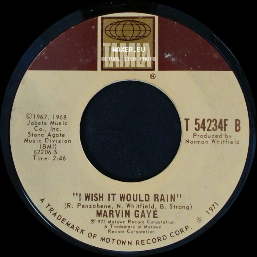 Marvin Gaye - I Wish It Would Rain / Let's Get It On side A