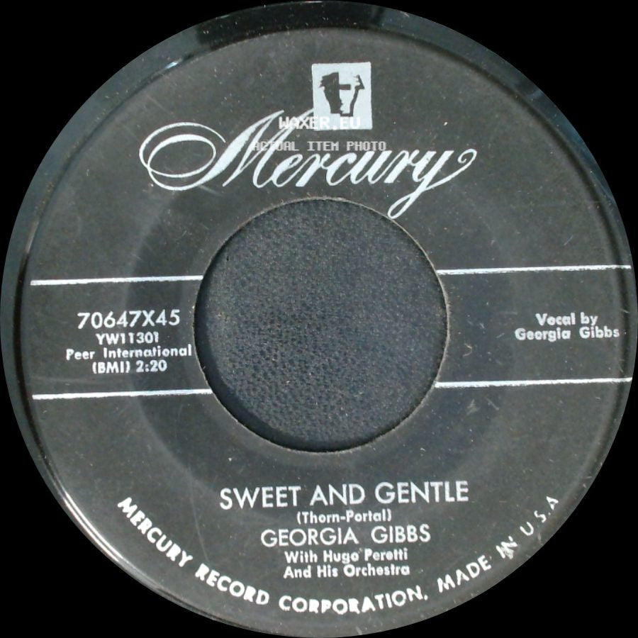 Georgia Gibbs - Sweet And Gentle / Blueberries side A