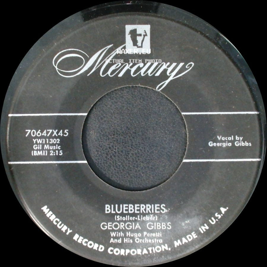 Georgia Gibbs - Sweet And Gentle / Blueberries side B