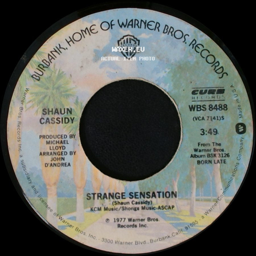 Shaun Cassidy - Hey Deanie / Strange Sensation side B