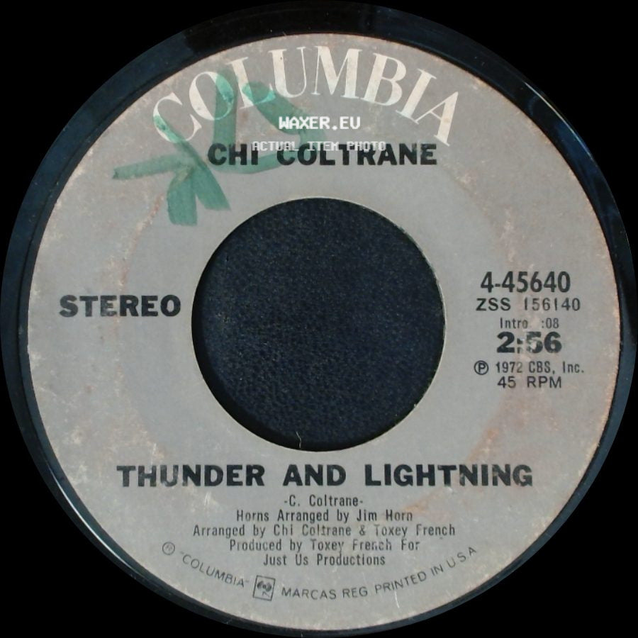 Chi Coltrane - Time To Come In / Thunder And Lightning side B