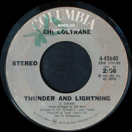 Chi Coltrane - Time To Come In / Thunder And Lightning side B