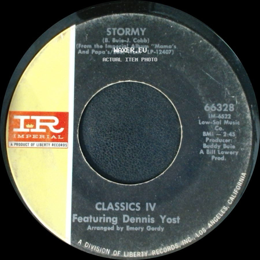 Classics Iv Featuring Dennis Yost - Stormy / 24 Hours Of Loneliness side A