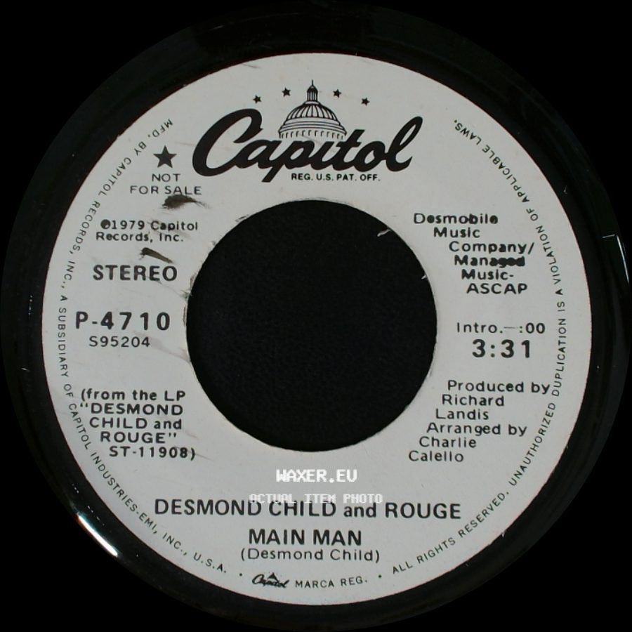 Desmond Child And Rouge - Main Man / Main Man side A
