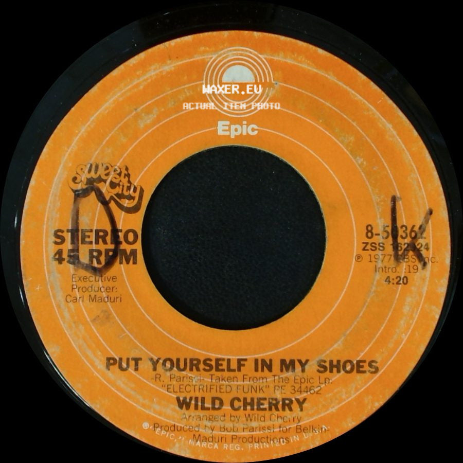 Wild Cherry - Hot To Trot / Put Yourself In My Shoes side B
