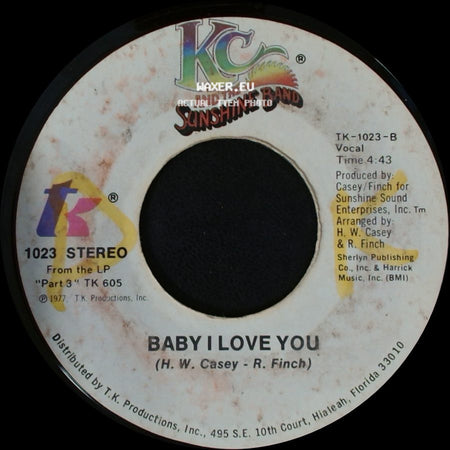 Kc And The Sunshine Band - Keep It Comin' Love / Baby I Love You side B