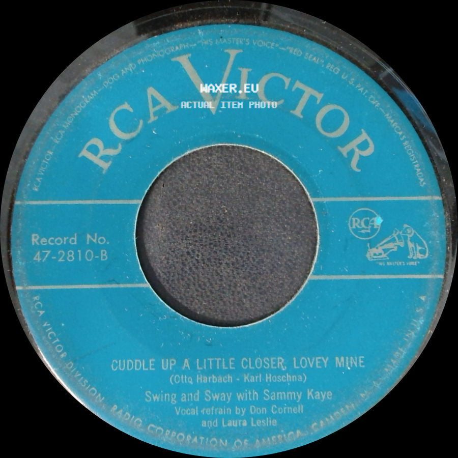Swing And Sway With Sammy Kaye - I Want A Girl (Just Like The Girl That Married Dear Old Dad) / Cuddle Up A Little Closer, Lovey Mine side B