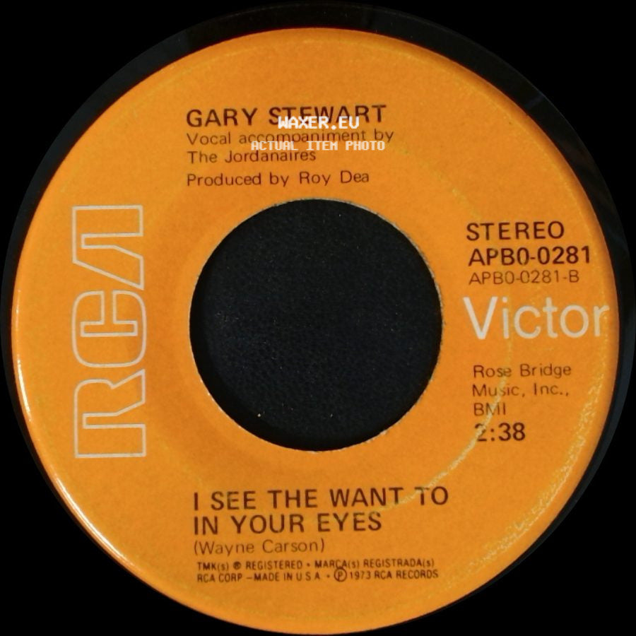 Gary Stewart - Drinkin' Thing / I See The Want To In Your Eyes side B