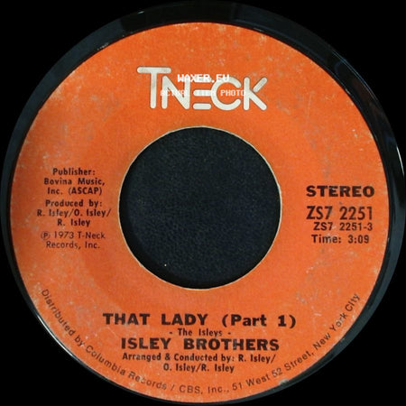 Isley Brothers - That Lady (Part 2) / That Lady (Part 1) side B