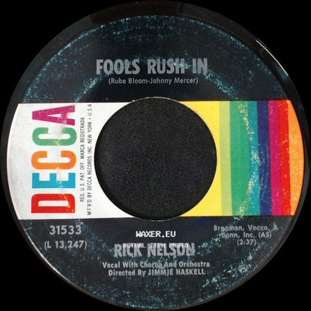 Rick Nelson - Down Home / Fools Rush In side B