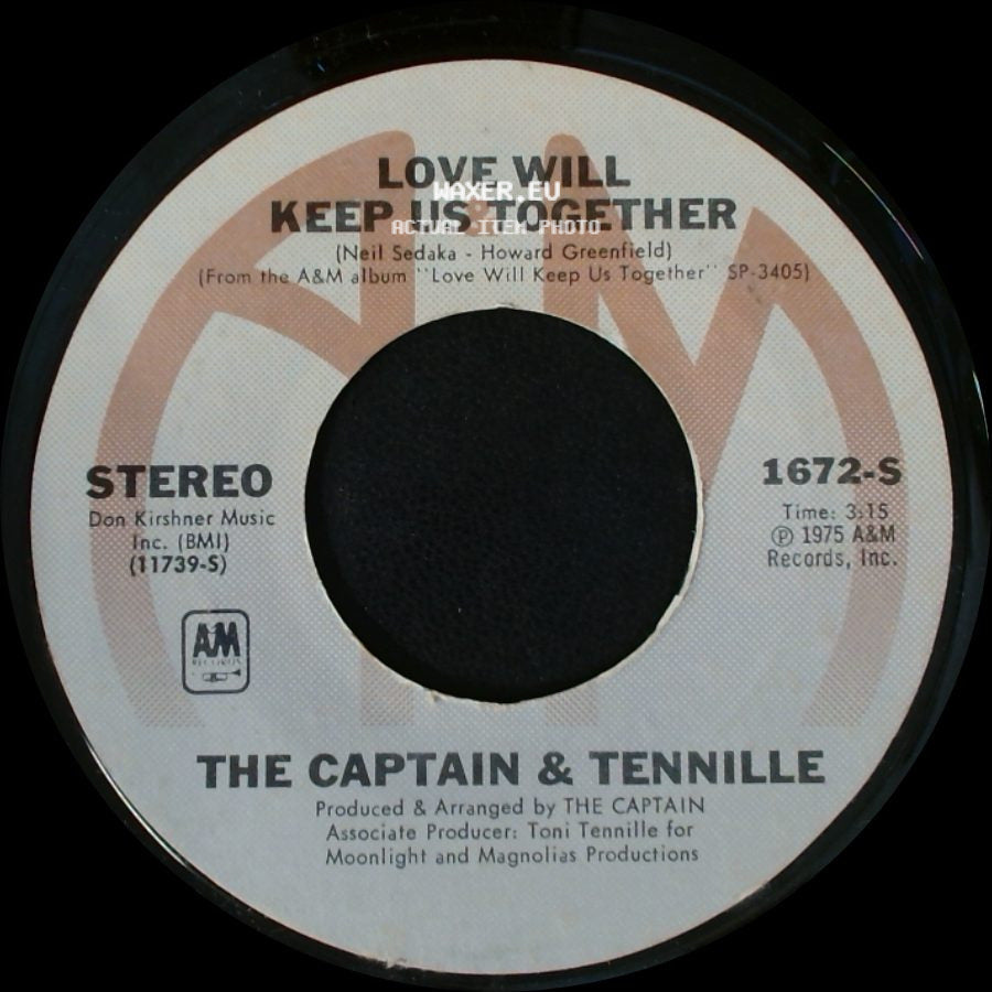 The Captain & Tennille - Love Will Keep Us Together / Gentle Stranger side A