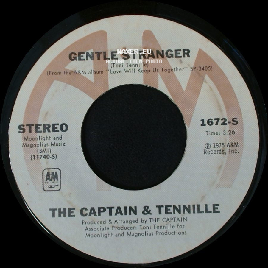 The Captain & Tennille - Love Will Keep Us Together / Gentle Stranger side B