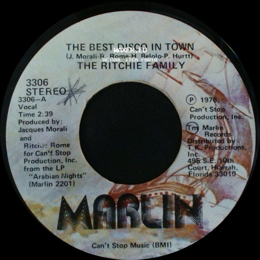 The Ritchie Family - The Best Disco In Town (Pt. 2) / The Best Disco In Town side B