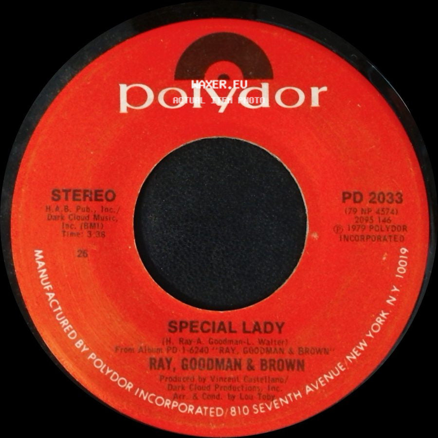Ray, Goodman & Brown - Special Lady / Deja Vu side A
