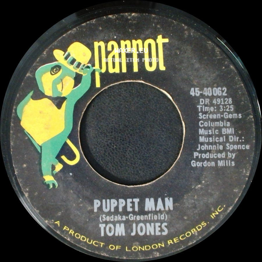 Tom Jones - Puppet Man / Every Mile side A
